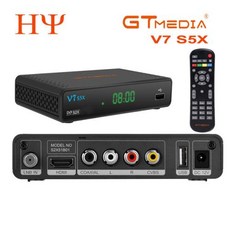 미디어 플레이어 GTMEDIA V7 S5X TV 리시버 DVB S S2 S2X H .265 8 비트 지지대 HD 1080P, V7 S5X Without WiFi, Eu 플러그 - 미디어플레이어