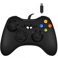 Xbox 360 및 슬림 Windows PC 용 유선 컨트롤러 (블랙)