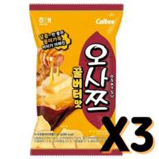 오사쯔 꿀버터맛, 3개, 50g