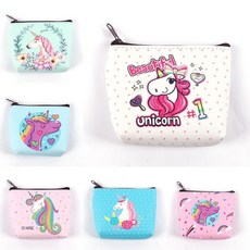 1PC 소녀 키즈 동전 지갑 홀더 Kawaii 동물 유니콘 플라밍고 여성 미니 변경 지갑 돈 가방 어린이 지퍼 주머니 선물|동전 지갑|