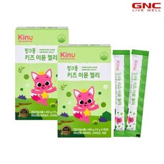 [GNC] 키누 핑크퐁 키즈 이뮨젤리 30일분 (15g x 30포) x2, 1개