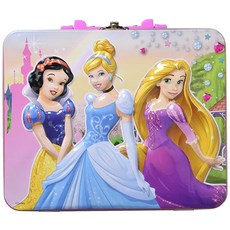 Disney Princess 48피스 퍼즐 틴 케이스 런치 박스 (19 7cm x 16 5cm 8 3cm) 429666
