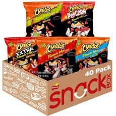 [미국직배송]치토스 매운맛 5종 모음 40팩x28.3g Cheetos Flamin' Hot Variety Pack, 28.3g, 1박스