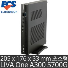 ECS LIVA One A300 5700G Wi-Fi6 180W (32GB 램/삼성 8TB SSD) AMD 세잔 5700G CPU/모니터 3대 출력/두께 3.3cm 미니PC, 32GB