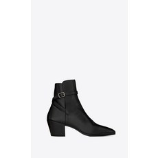 SAINT LAURENT CLEMENTI buckle boots in smooth leather 5919991K4001000