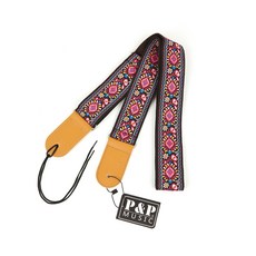 P&P PnP 직물 쟈카드 기타스트랩 기타멜빵 기타줄, J-02