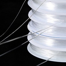추카상점 비즈공예 투명우레탄 와이어 DIY줄, 0.7mm, 1개