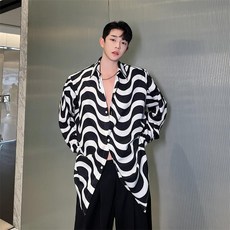 가을 긴팔 남자 셔츠 힙합 모던 주말룩 디자인 봄 모던한 남성 캐주얼 패션