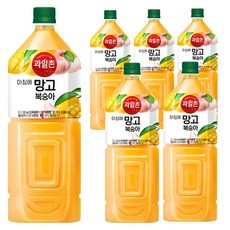 과일촌 아침에 망고복숭아 2.0L 6개, 2L