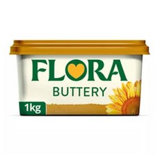 Flora 플로라 버터리 스프레드 1kg x4팩, 4개