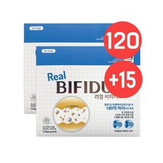 리얼 비피더스 강아지 유산균 대용량 120포 +15p