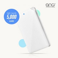 WNFG#_:_ANG 슬림형 보조배터리 5000mAh 5핀케이블 C타입젠더 _:_ %FG%CI$KY_T&Co#TMN20CED2, (T&Co) 화이트