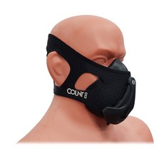  COUNT8 카운트8 CE-8808 트레이닝 마스크 훈련용 공기압 훈련, 블랙 
