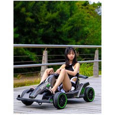 전기 고카트 레이싱 소형 전동 루지 드리프트 카트, 전기 구동, 블랙12V12, 1개