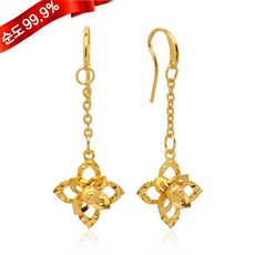 순금무광귀걸이