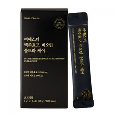 여에스더 맥주효모 비오틴 울트라케어 100퍼센트 독일산 프리미엄 3 980mg 에스더포뮬러, 5. (5+3) 8개(14포x8)