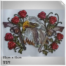 (와펜 이솔) 솔벤트 PU 필름 전사지 열접착 와펜 패치 (141~200), 1개, 143 독수리 전사지 와펜 패치