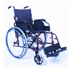 탄탄 고급형 휠체어 WYK908LAX (시트폭46cm) 등받이꺽기/옆판분리/발판분리