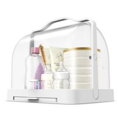 애니티베이비 분유 젖병 수유용품 보관함, 화이트