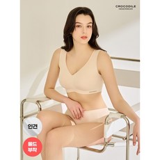 크로커다일 언더웨어 크로커다일 인견 크레오라 몰드부착 감탄브라+팬티 2종 택1