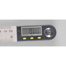 디지털각도기 디지털 각도기 각도계 수평계 경사계 각도측정기 눈금자 스테인리스강 디스플레이 각도 눈금자 전자 게이지 디스플레이 각도 계량기 200mm 360 °, 1개