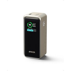 Anker Prime Power Bank 200W 20 000mAh 휴대용 충전기 3포트 100W 충전 베이스 스마트 디지털 디스플레이 아이폰 15/15 Plus/15 Pro/15, PowerBank(Gold)