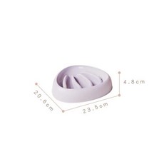 강아지고양이식기 반려동물애완동물밥그릇 반려견 슬로우 피더 보울 미끄럼 방지 느린 음식 급식 접시 대형 중형 소형견 에코, Purple, 1개