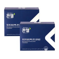 콴첼 뮤코다당단백 콘드로이친 81g, 90정, 2개