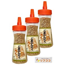 미유키 산업 참깨 마늘 병 110g × 3 개 세트 참깨 마늘 맛 뿌려 맛 참깨 참깨