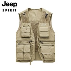 JEEP SPIRIT 지프 남녀공용 아웃도어 촬영 등산 낚시 멀티포켓 전술조끼 9322JP+사은품