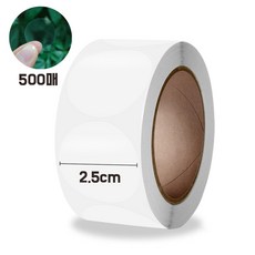 케이엠 각종 포장 스티커, 1개, 투명 원형, 2.5cm