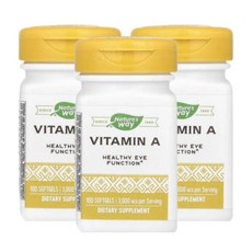 네이처스웨이 비타민A VitaminA 10000IU 100소프트젤 3개 레티놀 지용성비타민, 100정