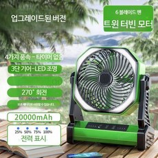 자취방에어컨 usb에어컨 휴대용 미니 낚시 텐트 에어컨, C_그린 20000mAh