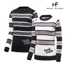 [힐크릭] (여성) 메탈 혼방 스프라이프 포인트 니트_1HCSWW9545