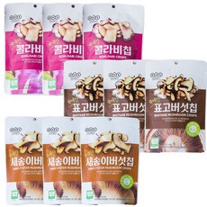 [오희숙 전통부각]감압3종 9봉(새송이버섯*3봉/표고버섯*3봉/콜라비*3봉) 세트