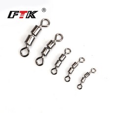 Ftk 10 개/몫 1 pack 4 # 12 # 낚시 고속 더블 롤링 회전 물고기 후크 루어 커넥터 터미널 낚시 태클|fishing tackle|fishing hookfishi, 단일, 1개