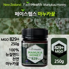 페이스헬스 마누카꿀 MGO 829+ UMF 20+ 동일수치 250g 뉴질랜드 프리미엄 최고급 꿀, 1개