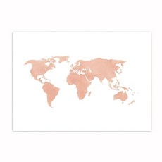 세계지도포스터블랙