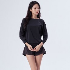 여성 루즈핏래쉬가드+보드숏 워터레깅스 세트 여자 가오리핏 수영복 상하의, S(LR-03), M(LP-55)