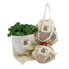 "Save the Rainforest" Simple Ecology Organic Cotton Reusable Tree Frog Gift & Starter Set (string produce saver bags food storage bulk bin with ta, 1개, "Save the Rainforest" Tree Fro - 오가닉스포리지