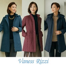 바네사리찌 23FW 다이아 퀼팅 Faux퍼 롱패딩코트