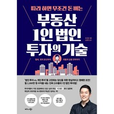 따라 하면 무조건 돈 버는 부동산 1인 법인 투자의 기술:절세 명의 분산부터 대출과 금융 전략까지