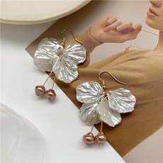 꽃모양귀걸이유색