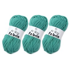 패브릭얀 뜨개실 100g X 3p 티셔츠얀 코바늘 가방 뜨개실, 6개, 28 틸그린