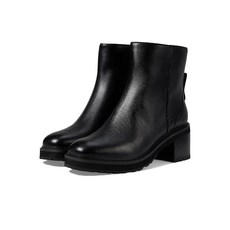 Cole Haan 여성용 질리안 러그 부티 앵클 부츠 블랙 가죽 Wp