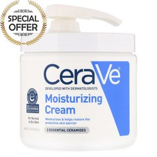 세라비 모이스처라이징 크림 펌프 453g, 수량: 1　　　　　(상품코드701p)