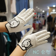 [파사디NC순천점] 연습용 여성 골프장갑, 블랙, 1개