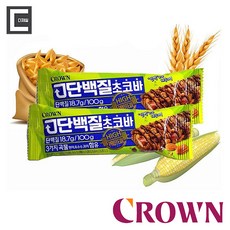 [정품] 크라운 단백질 초코바 32gX12개입X6각, 12개입X6각 1박스