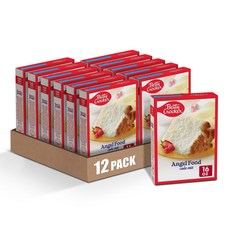 Betty Crocker Ready to Bake Angel Food Cake Mix 16 oz. (Pac 베티 크로커 구울 준비가 된 엔젤 푸드 케이크 믹스 16온스 (12팩, 453g, 12개