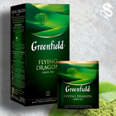 Чай Greenfield Flying Dragon зеленый, 25 пакетиков по 2 г